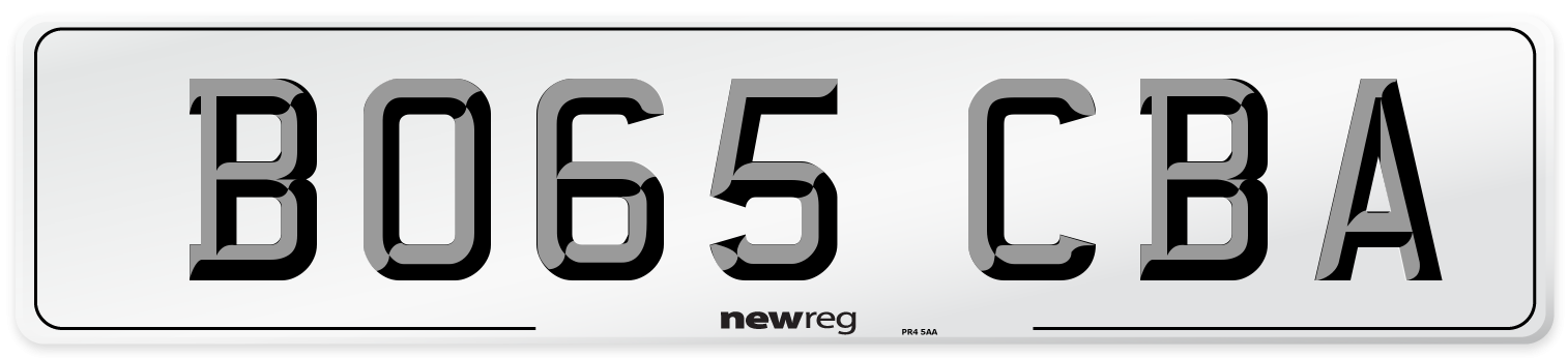 BO65 CBA Number Plate from New Reg
